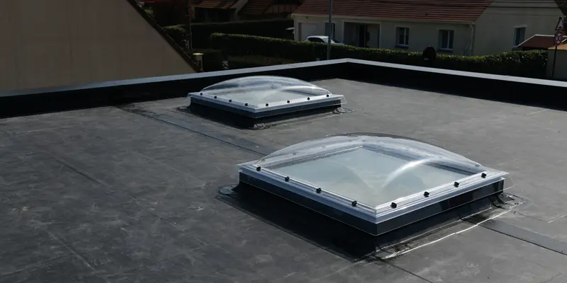 Photo du toiture recouverte de Bâche EPDM
